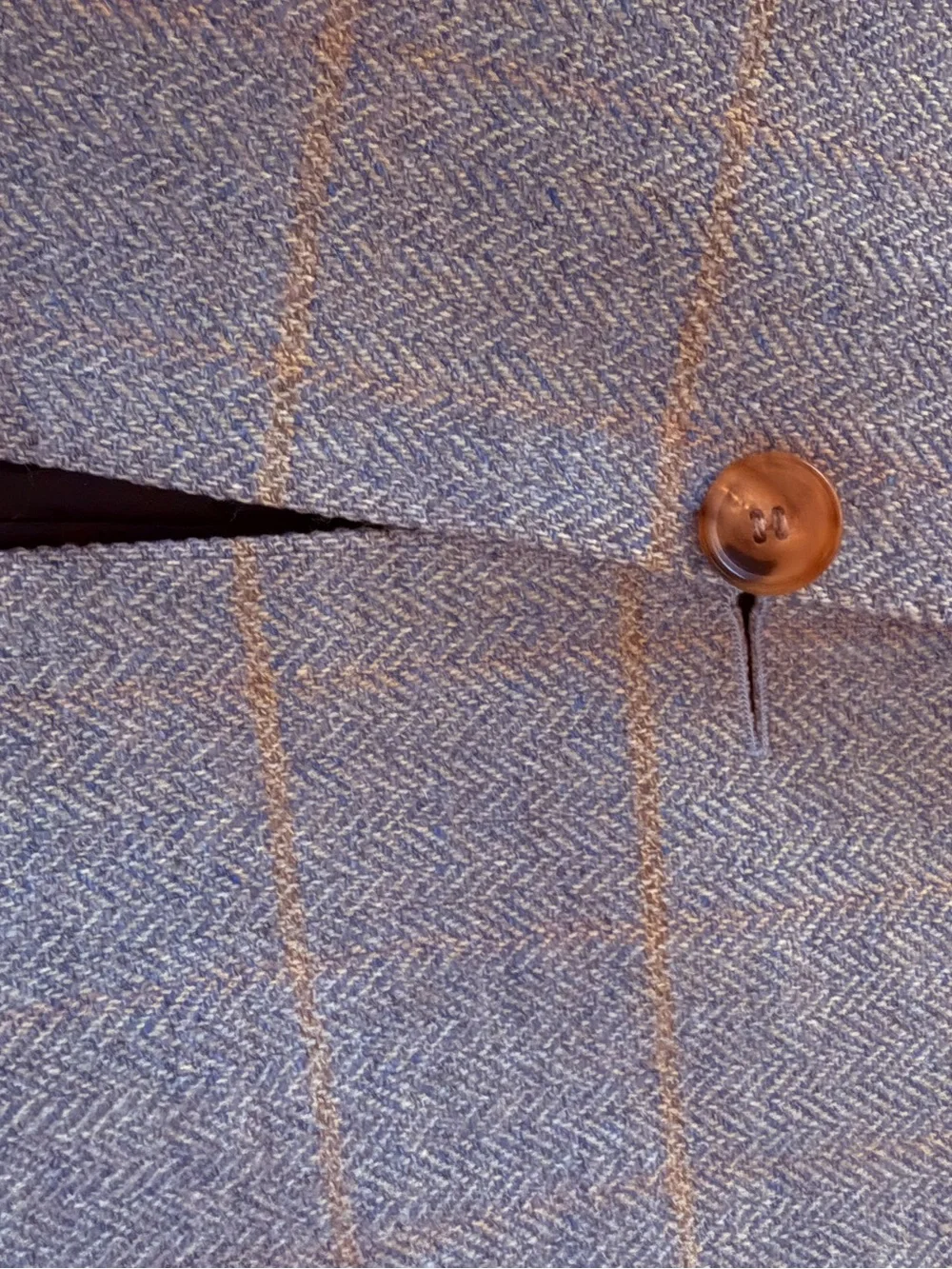 Etienne Aigner Gray Wool Windowpane Sport Coat with Tan Check
